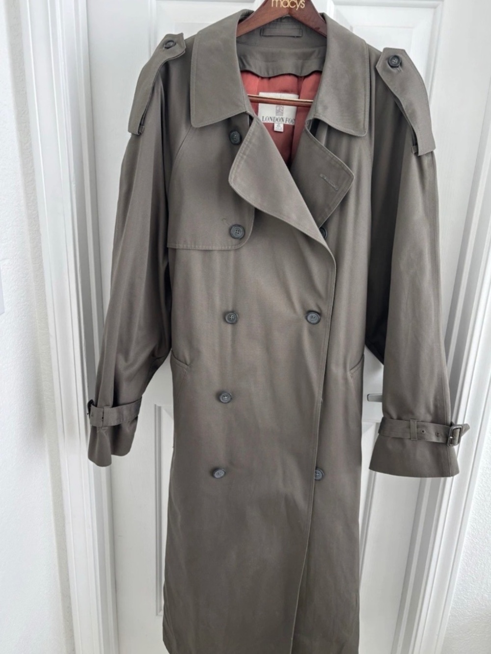 Vintage 1990s London Fog trench coat elevated construction timeless tailoring